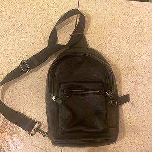 Medium leather Coach backpack